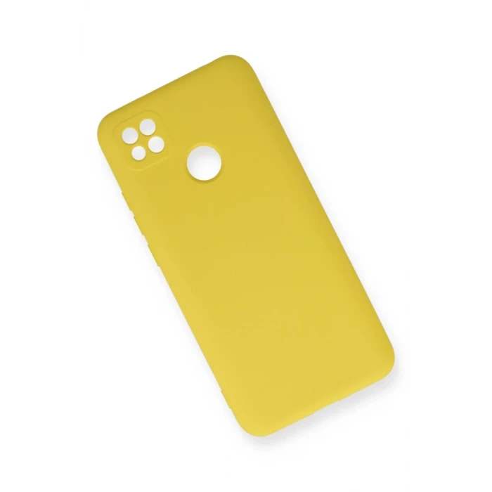 Newface Xiaomi Redmi 9C Kılıf Nano içi Kadife Silikon - Sarı