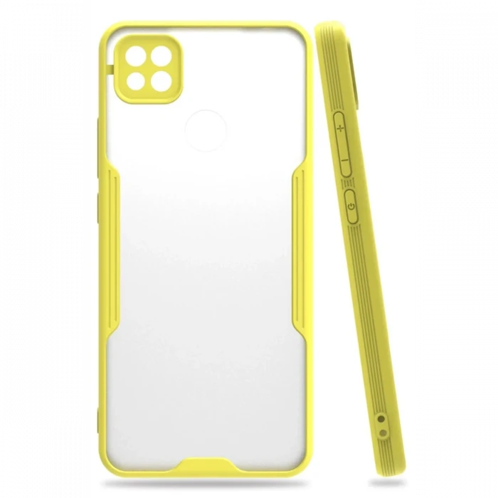 Newface Xiaomi Redmi 9C Kılıf Platin Silikon - Sarı