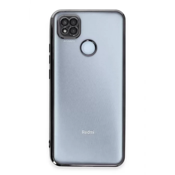 Newface Xiaomi Redmi 9C Kılıf Razer Lensli Silikon - Siyah