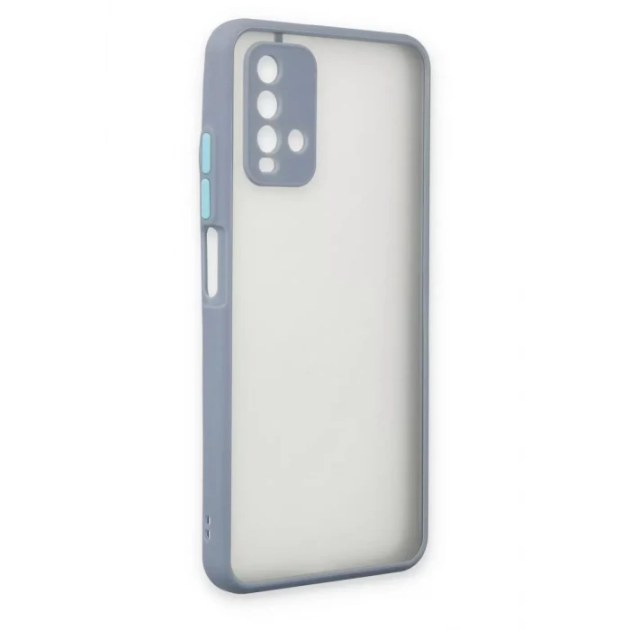 Newface Xiaomi Redmi 9T Kılıf Montreal Silikon Kapak - Gri