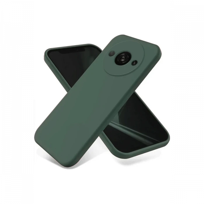 Newface Xiaomi Redmi A3 4G Kılıf First Silikon - Koyu Yeşil