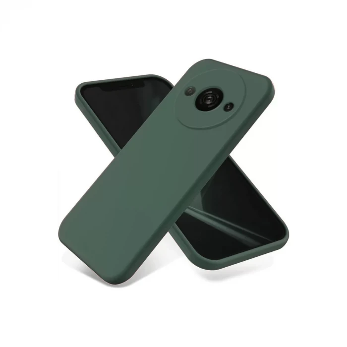 Newface Xiaomi Redmi A3 4G Kılıf First Silikon - Koyu Yeşil