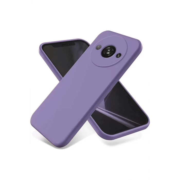 Newface Xiaomi Redmi A3 4G Kılıf First Silikon - Lila