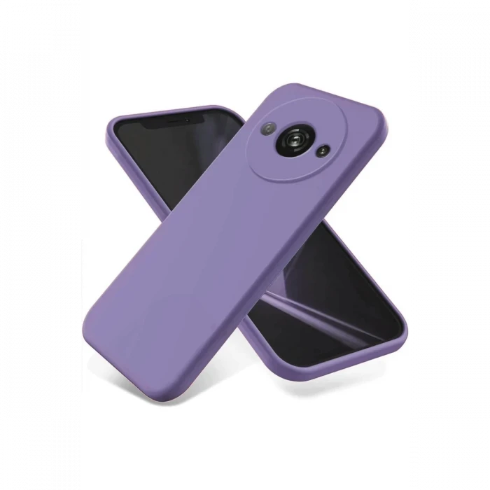 Newface Xiaomi Redmi A3 4G Kılıf First Silikon - Lila