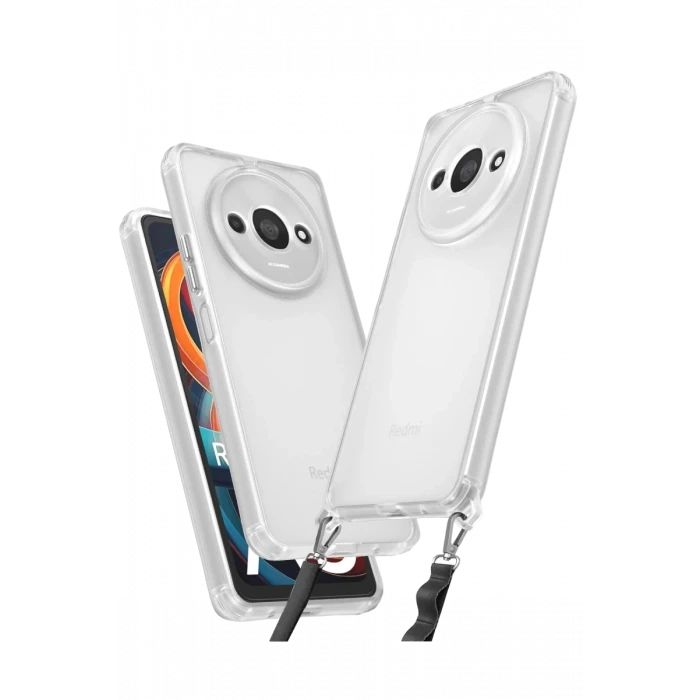 Newface Xiaomi Redmi A3 4G Kılıf Penta Silikon Kılıf - Şeffaf