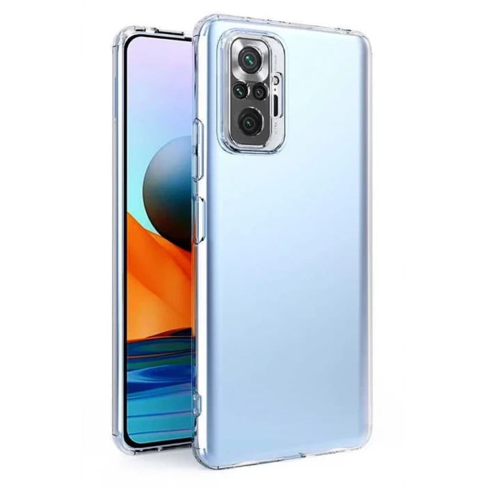 Newface Xiaomi Redmi Note 10 5G Kılıf Lüx Şeffaf Silikon