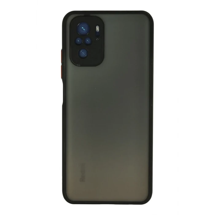 Newface Xiaomi Redmi Note 10 Kılıf Montreal Silikon Kapak - Siyah