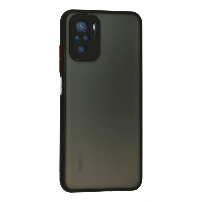 Newface Xiaomi Redmi Note 10 Kılıf Montreal Silikon Kapak - Siyah