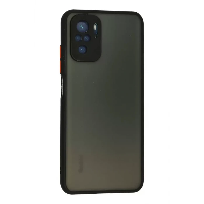 Newface Xiaomi Redmi Note 10 Kılıf Montreal Silikon Kapak - Siyah