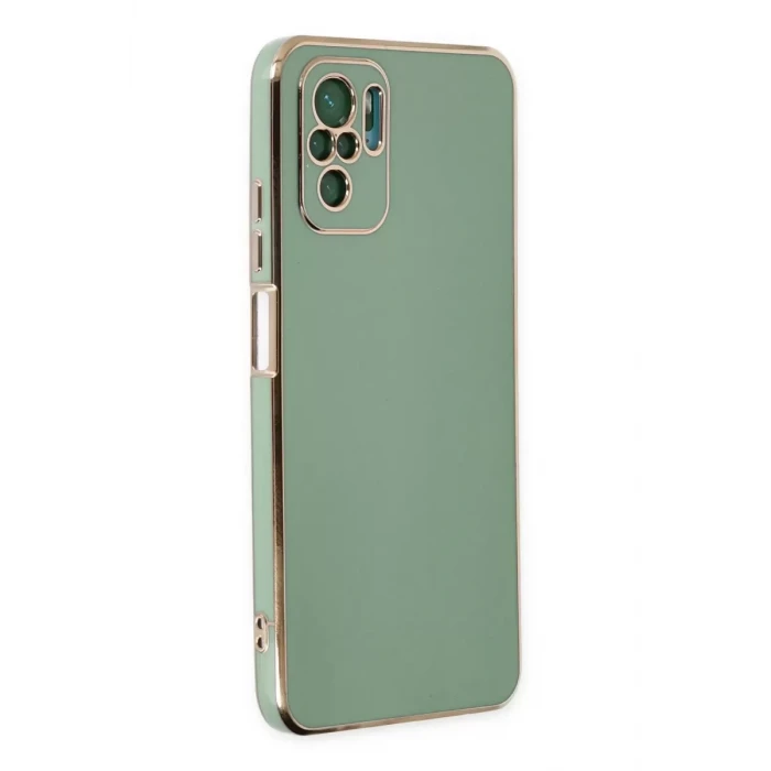 Newface Xiaomi Redmi Note 10 Kılıf Volet Silikon - Açık Yeşil
