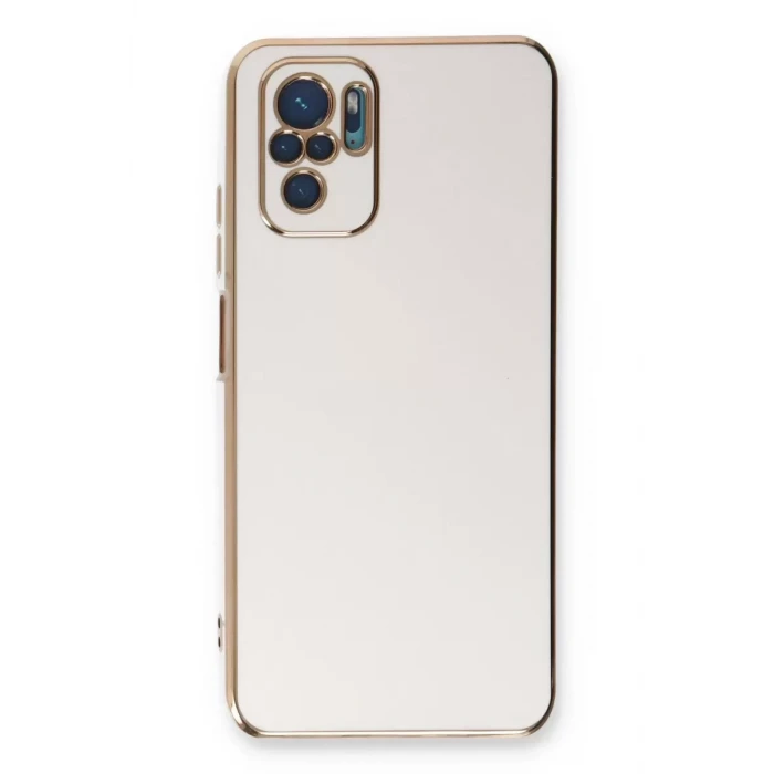 Newface Xiaomi Redmi Note 10 Kılıf Volet Silikon - Beyaz