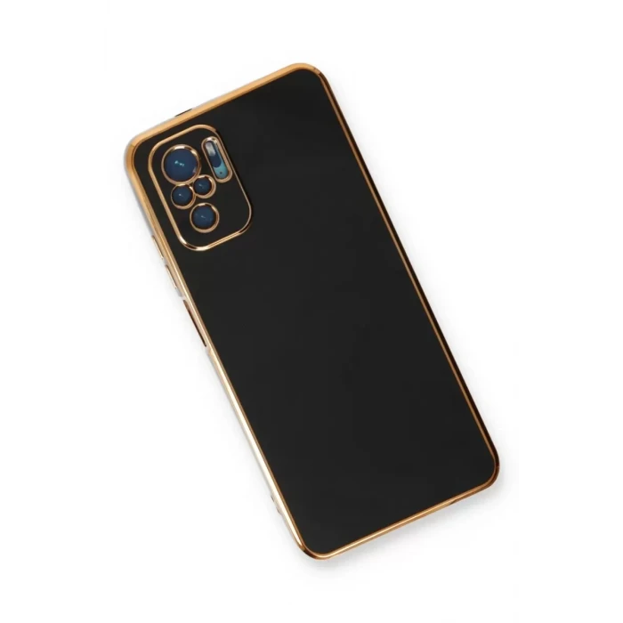 Newface Xiaomi Redmi Note 10 Kılıf Volet Silikon - Siyah