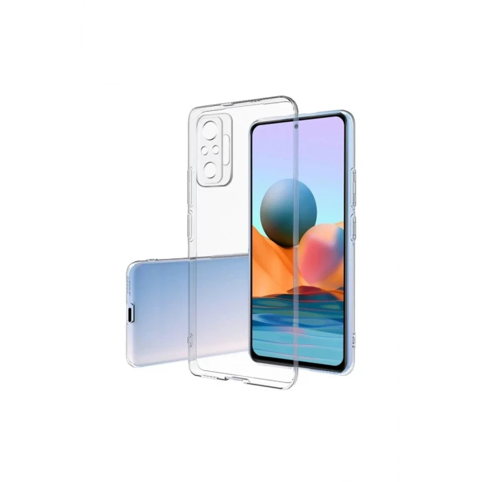 Newface Xiaomi Redmi Note 10 Pro Kılıf Lüx Şeffaf Silikon