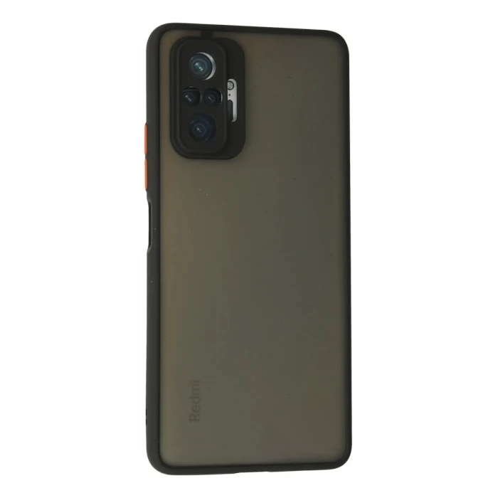 Newface Xiaomi Redmi Note 10 Pro Kılıf Montreal Silikon Kapak - Siyah