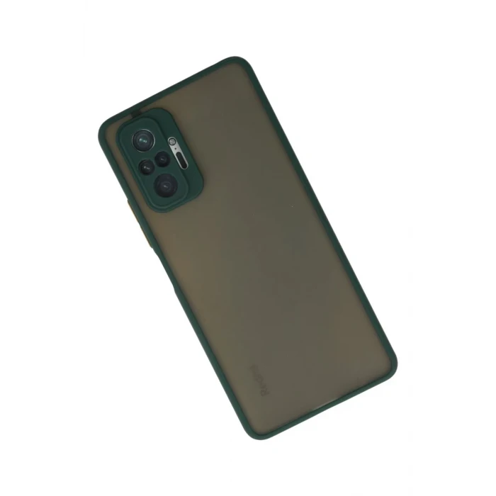 Newface Xiaomi Redmi Note 10 Pro Kılıf Montreal Silikon Kapak - Yeşil