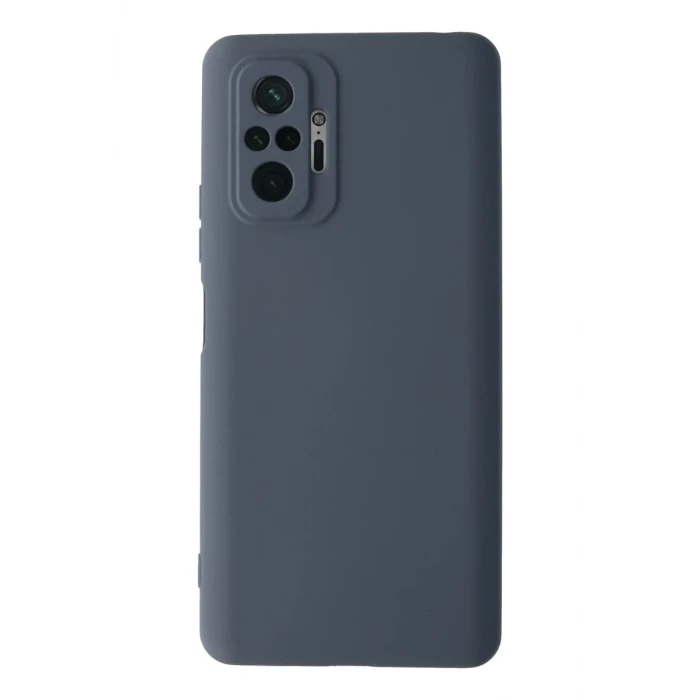 Newface Xiaomi Redmi Note 10 Pro Kılıf Nano içi Kadife Silikon - Gri