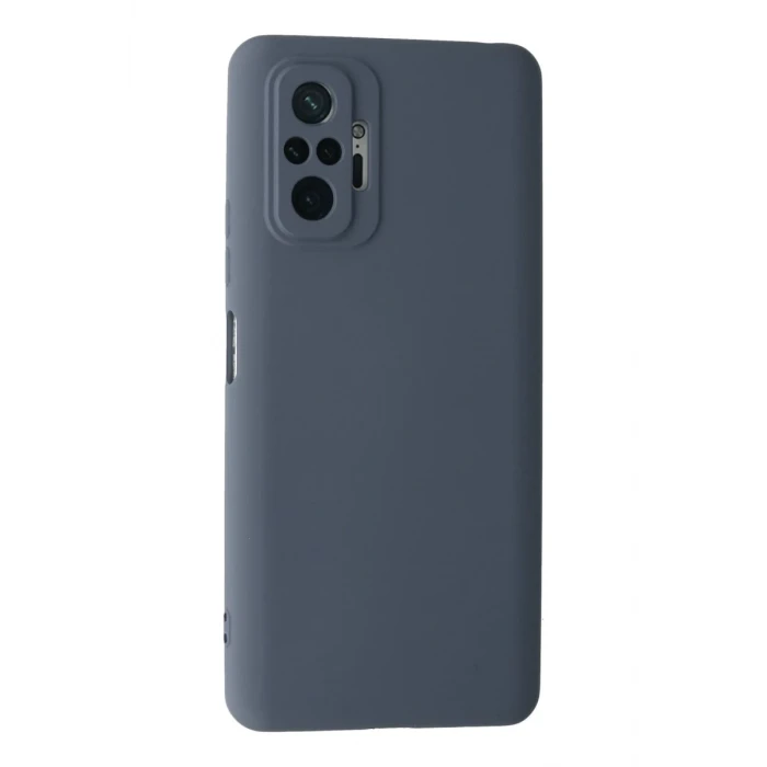 Newface Xiaomi Redmi Note 10 Pro Kılıf Nano içi Kadife Silikon - Gri