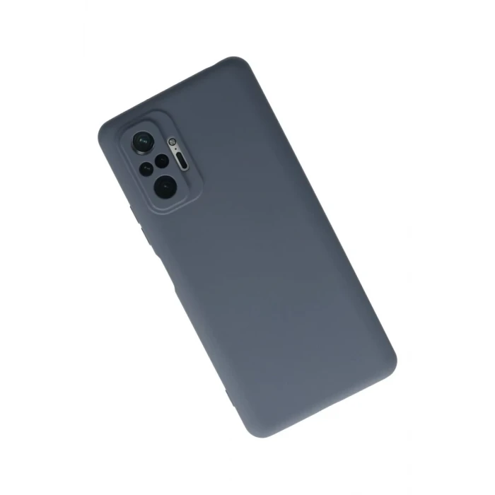 Newface Xiaomi Redmi Note 10 Pro Kılıf Nano içi Kadife Silikon - Gri
