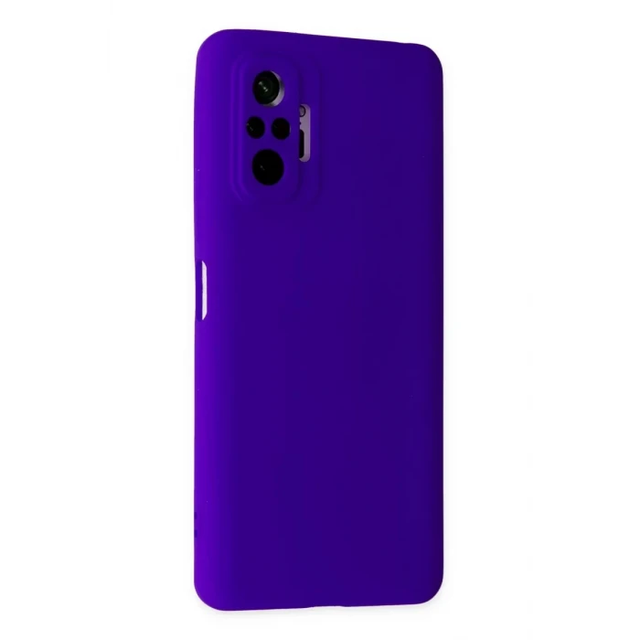 Newface Xiaomi Redmi Note 10 Pro Kılıf Nano içi Kadife Silikon - Mor