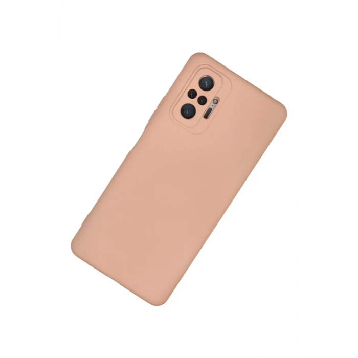 Newface Xiaomi Redmi Note 10 Pro Kılıf Nano içi Kadife Silikon - Pudra