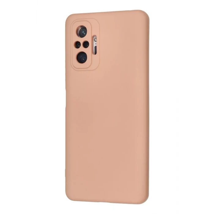 Newface Xiaomi Redmi Note 10 Pro Kılıf Nano içi Kadife Silikon - Pudra