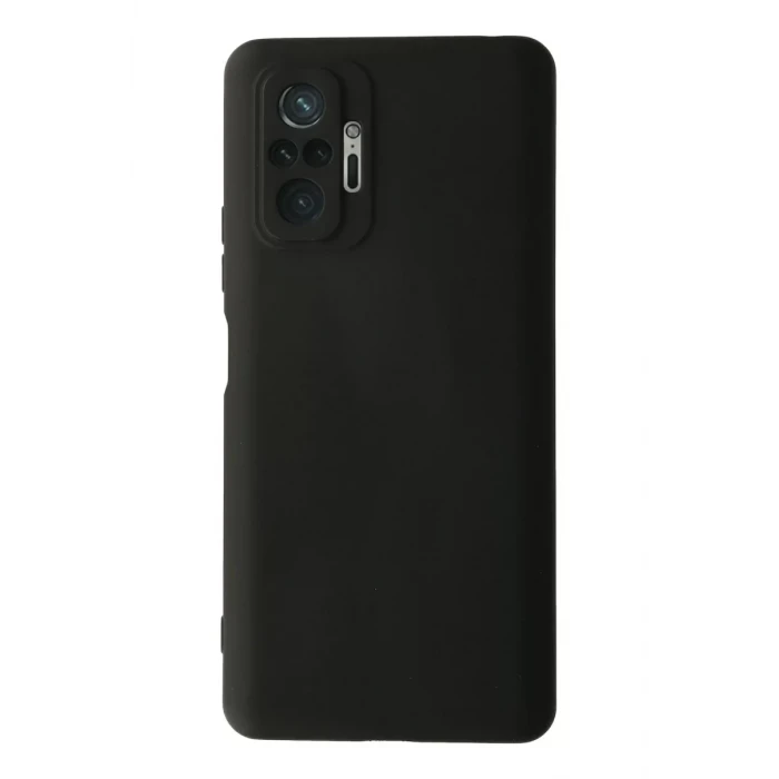 Newface Xiaomi Redmi Note 10 Pro Kılıf Nano içi Kadife Silikon - Siyah