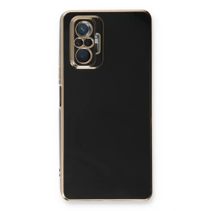 Newface Xiaomi Redmi Note 10 Pro Kılıf Volet Silikon - Siyah