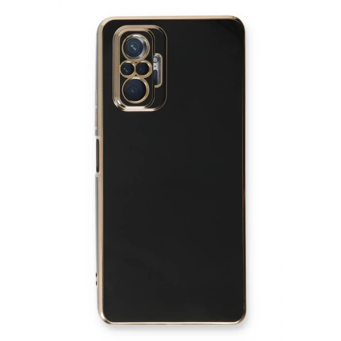 Newface Xiaomi Redmi Note 10 Pro Kılıf Volet Silikon - Siyah