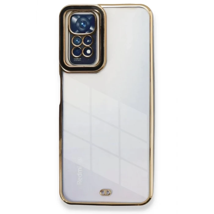 Newface Xiaomi Redmi Note 11 Kılıf Liva Lens Silikon - Siyah