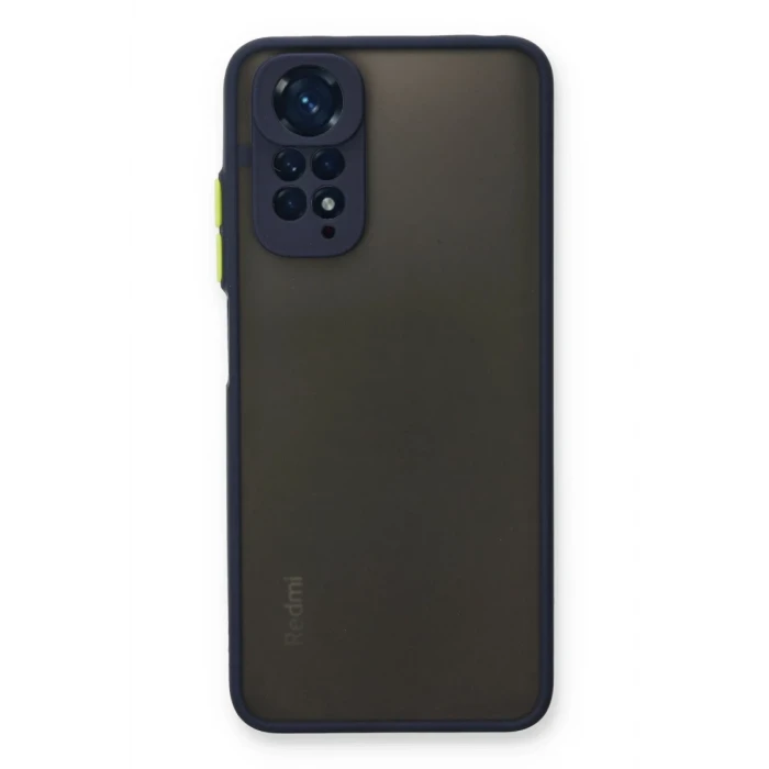 Newface Xiaomi Redmi Note 11 Kılıf Montreal Silikon Kapak - Lacivert