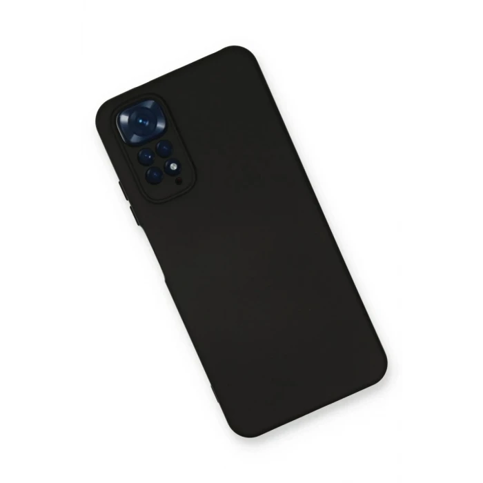 Newface Xiaomi Redmi Note 11 Kılıf Nano içi Kadife Silikon - Siyah