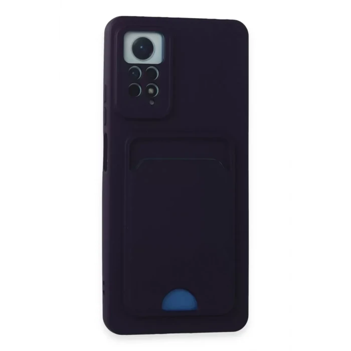 Newface Xiaomi Redmi Note 11 Pro Kılıf Kelvin Kartvizitli Silikon - Derin Mor