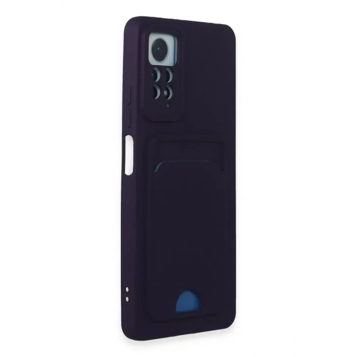 Newface Xiaomi Redmi Note 11 Pro Kılıf Kelvin Kartvizitli Silikon - Derin Mor