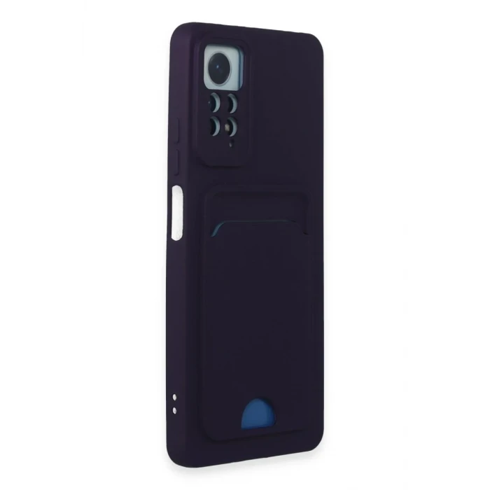 Newface Xiaomi Redmi Note 11 Pro Kılıf Kelvin Kartvizitli Silikon - Derin Mor