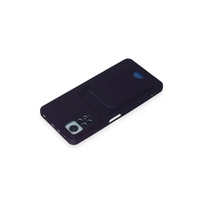 Newface Xiaomi Redmi Note 11 Pro Kılıf Kelvin Kartvizitli Silikon - Derin Mor