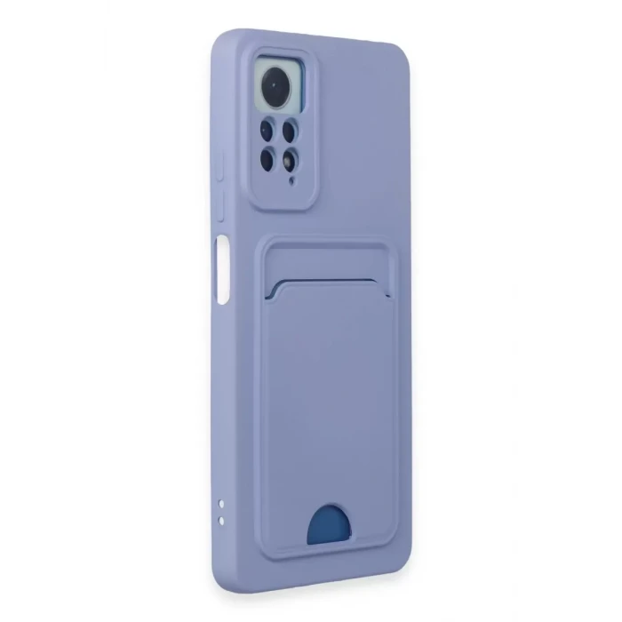 Newface Xiaomi Redmi Note 11 Pro Kılıf Kelvin Kartvizitli Silikon - Lila
