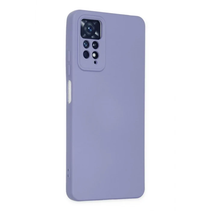Newface Xiaomi Redmi Note 11 Pro Kılıf Nano içi Kadife Silikon - Lila