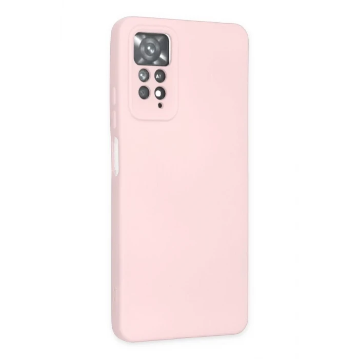 Newface Xiaomi Redmi Note 11 Pro Kılıf Nano içi Kadife Silikon - Pudra