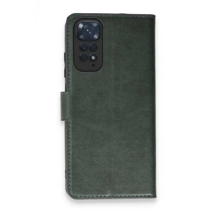 Newface Xiaomi Redmi Note 11 Pro Kılıf Trend S Plus Kapaklı Kılıf - Yeşil