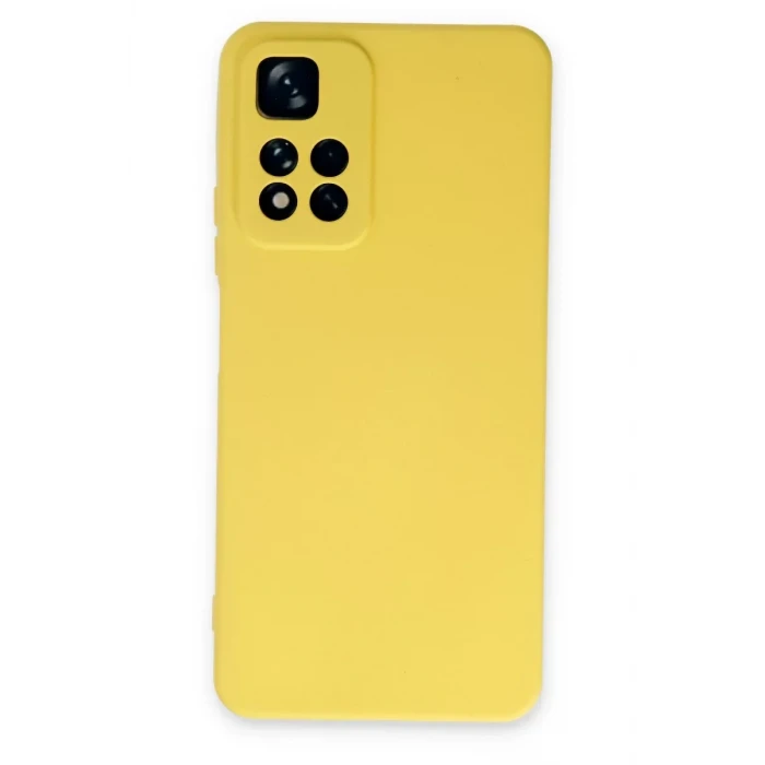 Newface Xiaomi Redmi Note 11 Pro Plus 5G Kılıf Nano içi Kadife Silikon - Sarı