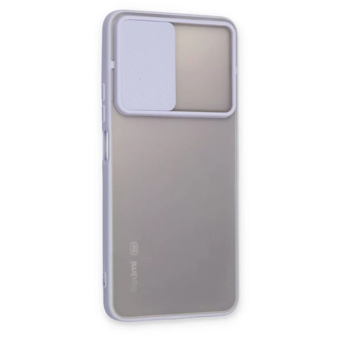Newface Xiaomi Redmi Note 11 Pro Plus 5G Kılıf Palm Buzlu Kamera Sürgülü Silikon - Lila