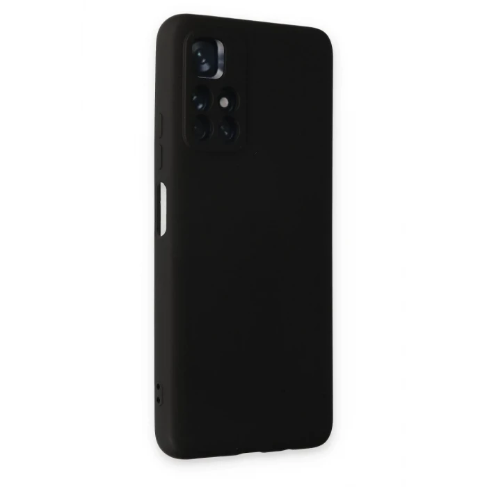 Newface Xiaomi Redmi Note 11T Kılıf Nano içi Kadife Silikon - Siyah