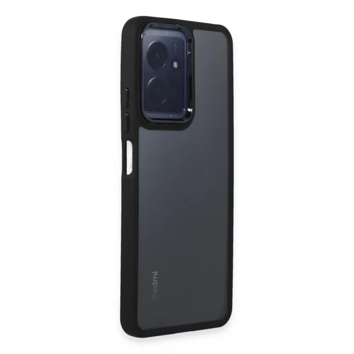 Newface Xiaomi Redmi Note 12 4G Kılıf Dora Kapak - Siyah
