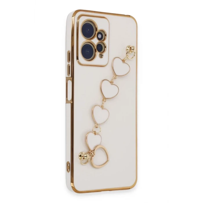 Newface Xiaomi Redmi Note 12 4G Kılıf Esila Silikon - Beyaz