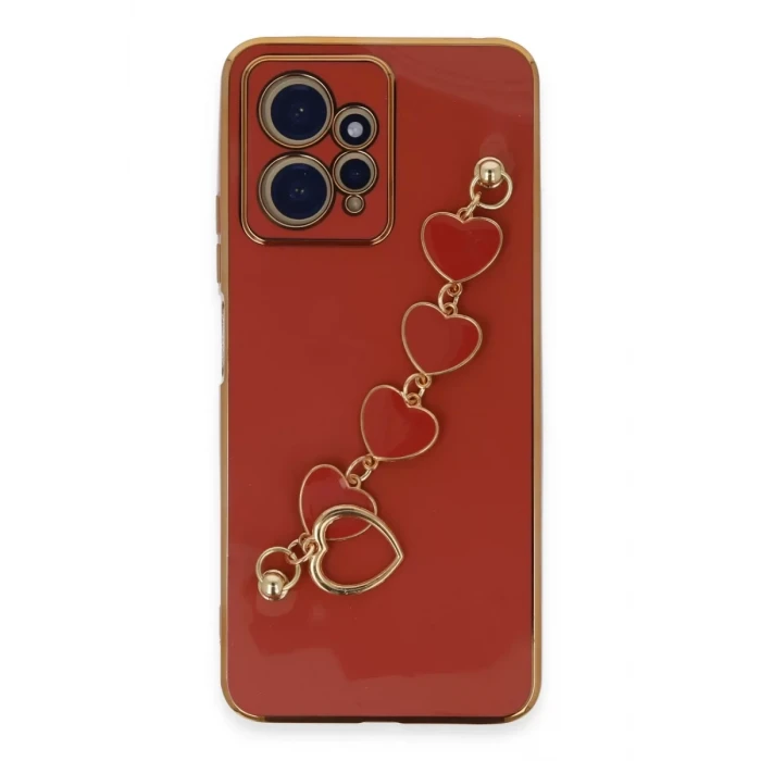Newface Xiaomi Redmi Note 12 4G Kılıf Esila Silikon - Kırmızı