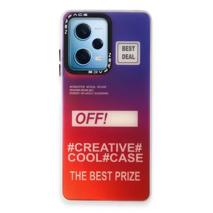 Newface Xiaomi Redmi Note 12 4G Kılıf Estoril Desenli Kapak - Estoril - 9