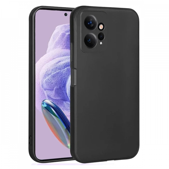 Newface Xiaomi Redmi Note 12 4G Kılıf First Silikon - Siyah