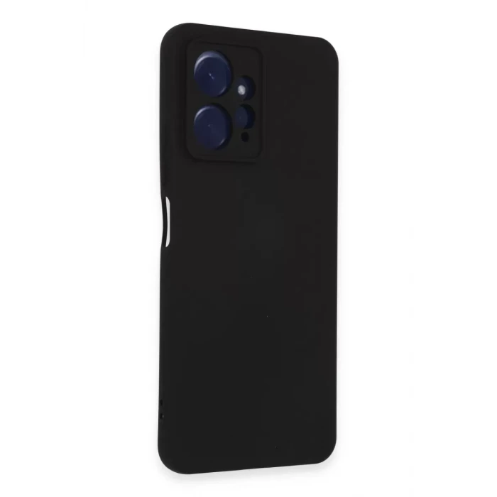 Newface Xiaomi Redmi Note 12 4G Kılıf Nano içi Kadife Silikon - Siyah