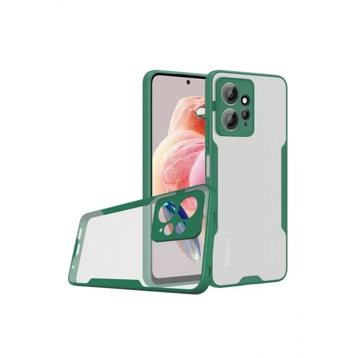 Newface Xiaomi Redmi Note 12 4G Kılıf Platin Silikon - Yeşil