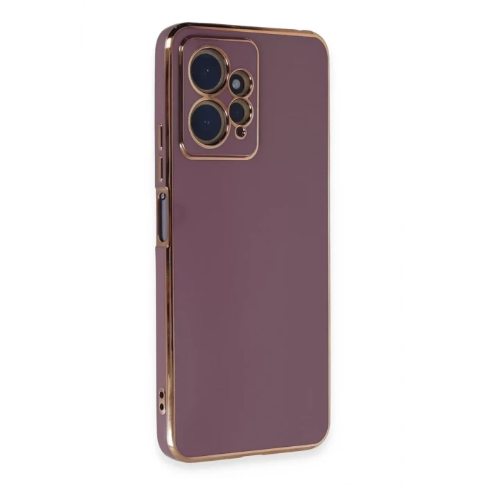 Newface Xiaomi Redmi Note 12 4G Kılıf Volet Silikon - Mor